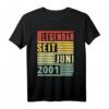 Legendär seit Juni 2001 T-Shirt zum 21. Geburtstag - Vintage Retro Design für Mädchen und Jungen, lustiges Geschenk für legendäre 21-Jährige