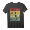 Legendär seit Juni 2001 T-Shirt zum 21. Geburtstag - Vintage Retro Design für Mädchen und Jungen, lustiges Geschenk für legendäre 21-Jährige