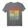 Legendär seit Juni 2001 T-Shirt zum 21. Geburtstag - Vintage Retro Design für Mädchen und Jungen, lustiges Geschenk für legendäre 21-Jährige