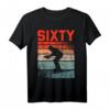60. Geburtstag Retro Ski Skifahren T-Shirt für Männer & Frauen – Cooles Wintersport Design zum Jubiläum