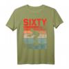 60. Geburtstag Retro Ski Skifahren T-Shirt für Männer & Frauen – Cooles Wintersport Design zum Jubiläum