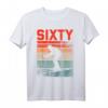 60. Geburtstag Retro Ski Skifahren T-Shirt für Männer & Frauen – Cooles Wintersport Design zum Jubiläum