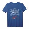 Herren Radfahrer T-Shirt mit lustigem Retro Vintage Design – Unterschätzen Sie niemals einen alten Mann mit Fahrrad, perfekt für Biker Papa, Opa und Radfahrerliebhaber