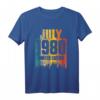 Juli 1980 44 Jahre alter Geburtstag Limited Edition Vintage T-Shirt – Klassisch geschnitten, perfekt für den Jubiläums-Geburtstag