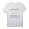 HapDog Geschenk für Mann & Frau - Legendär seit April 1981 Geburtstags-T-Shirt für Männer und Frauen