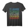 11. Geburtstag T-Shirt – Lustiges Geschenk für Jungen und Mädchen zum 11. Geburtstag