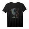 HapDog T-Shirt mit böser Katze und Herz – Humorvolles Geschenk für Katzenliebhaber und Menschen mit schrägem Humor