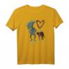 HapDog T-Shirt mit böser Katze und Herz – Humorvolles Geschenk für Katzenliebhaber und Menschen mit schrägem Humor