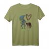 HapDog T-Shirt mit böser Katze und Herz – Humorvolles Geschenk für Katzenliebhaber und Menschen mit schrägem Humor