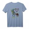 HapDog T-Shirt mit böser Katze und Herz – Humorvolles Geschenk für Katzenliebhaber und Menschen mit schrägem Humor