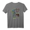 HapDog T-Shirt mit böser Katze und Herz – Humorvolles Geschenk für Katzenliebhaber und Menschen mit schrägem Humor