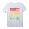 Legendär Seit April 1951 72. Geburtstag T-Shirt – Retro Design für Oma, Opa & Geburtstagsjubilaren 1951