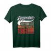 Lustiges 62. Geburtstag T-Shirt für Männer – Legendär seit 1961, perfektes Geschenk für den 62. Geburtstag, Feier und Alltag