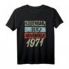 52. Geburtstag Mann T-Shirt - Legendär seit 1971, Lustiges Geschenk für Männer, Dekoration & Partyidee zum 52. Geburtstag