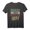52. Geburtstag Mann T-Shirt - Legendär seit 1971, Lustiges Geschenk für Männer, Dekoration & Partyidee zum 52. Geburtstag
