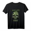 Böser alter Mann Totenkopf Camouflage Tarnmuster Langarmshirt – Lustiges Geschenk für Rentner, Opas & Väter zu Halloween & Vatertag