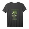 Böser alter Mann Totenkopf Camouflage Tarnmuster Langarmshirt – Lustiges Geschenk für Rentner, Opas & Väter zu Halloween & Vatertag