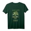 Böser alter Mann Totenkopf Camouflage Tarnmuster Langarmshirt – Lustiges Geschenk für Rentner, Opas & Väter zu Halloween & Vatertag