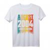 August 2004 18 Jahre Alt Geburtstag Limitierte Auflage Retro T-Shirt – Perfektes Geschenk für den 18. Geburtstag im Vintage Stil