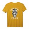 Böse alte Frau Langarmshirt mit Totenkopf und Tarnmuster – Lustiges Geschenk für Oma, Mutter und Rentner mit Humor für Halloween, Vatertag oder Geburtstag