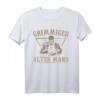 Totenkopf Böser Alter Grimmiger Mann T-Shirt – Cooles Biker Outfit & Geschenkidee für Opas, Großväter, Wikinger- und Skull-Liebhaber