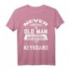Herren Keyboard Synthesizer T-Shirt mit lustigem Spruch – Perfektes Geschenk für Musiker, Papa, Opa, Bruder zum Vatertag, Geburtstag oder Rente