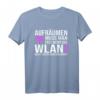 WLAN Spruch T-Shirt - Lustiges Aufräumen muss man erst wenn Signal nicht mehr durchkommt für Jung und Alt, perfekt als Geschenk zu Weihnachten, Geburtstag oder Namenstag