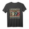 51. Geburtstag Legendär Seit 1972 T-Shirt – Limitierte Auflage für den Jahrgang 1972, Geschenk für Familie, Freunde & Feier
