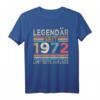 51. Geburtstag Legendär Seit 1972 T-Shirt – Limitierte Auflage für den Jahrgang 1972, Geschenk für Familie, Freunde & Feier