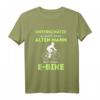 Unterschätze Niemals Einen Alten Mann Mit Einem E-Bike T-Shirt - Lustiges Fahrradmotiv für Radfahrer, Mountainbiker & E-Bike Fans