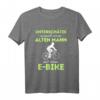 Unterschätze Niemals Einen Alten Mann Mit Einem E-Bike T-Shirt - Lustiges Fahrradmotiv für Radfahrer, Mountainbiker & E-Bike Fans