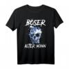 Böser alter Mann Herren Motorrad Biker T-Shirt – Lustiges Geschenk für Rentner, Opa & ältere Männer mit Humor