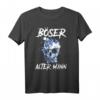 Böser alter Mann Herren Motorrad Biker T-Shirt – Lustiges Geschenk für Rentner, Opa & ältere Männer mit Humor