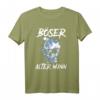Böser alter Mann Herren Motorrad Biker T-Shirt – Lustiges Geschenk für Rentner, Opa & ältere Männer mit Humor