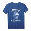 Böser alter Mann Herren Motorrad Biker T-Shirt – Lustiges Geschenk für Rentner, Opa & ältere Männer mit Humor