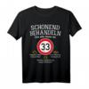 33. Geburtstag T-Shirt - Lustiges Spruchshirt für Männer und Jungen mit Tempo 33 & Oldtimer-Motiv