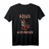 Böses altes Mädchen Rose Schädel Sarkasmus Ironie T-Shirt – Humorvolles Design für Frauen mit Spaß an Ironie & Sarkasmus