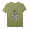 Ästhetisches Mädchen mit Blume & Skelett - Soft Grunge Horror T-Shirt für Damen mit klassischem Schnitt