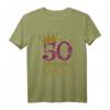 50. Geburtstag Queen T-Shirt - Geschenk für Frauen zum 50. Jubiläum, Königin Design, klassisch geschnitten