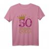 50. Geburtstag Queen T-Shirt - Geschenk für Frauen zum 50. Jubiläum, Königin Design, klassisch geschnitten