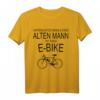 Unterschätze niemals einen alten Mann mit einem E-Bike T-Shirt – Lustiges Fahrradfahrer Geschenk für Großvater, Papa & Opa zum Geburtstag, Vatertag & Weihnachten