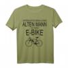 Unterschätze niemals einen alten Mann mit einem E-Bike T-Shirt – Lustiges Fahrradfahrer Geschenk für Großvater, Papa & Opa zum Geburtstag, Vatertag & Weihnachten