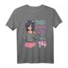 Geburtstags T-Shirt für 14-Jährige Mädchen - Kawaii Anime Girl Design mit Katzenohren für Kinder und Erwachsene