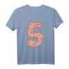 Nummer 5 Donut mit Streuseln Rosa - Geburtstags T-Shirt für 5-Jährige, Perfekt für Kindergeburtstag & Fototermin