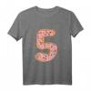 Nummer 5 Donut mit Streuseln Rosa - Geburtstags T-Shirt für 5-Jährige, Perfekt für Kindergeburtstag & Fototermin