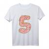 Nummer 5 Donut mit Streuseln Rosa - Geburtstags T-Shirt für 5-Jährige, Perfekt für Kindergeburtstag & Fototermin