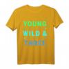 Kinder T-Shirt zum 3. Geburtstag - Young Wild And Three für Jungen und Mädchen, Perfekt für die unvergessliche Geburtstagsfeier