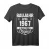 Baujahr April 1967 Vintage Mann Frau - 55. Geburtstag T-Shirt für Damen und Herren, lustiges Geburtstagsgeschenk zum 55. mit Vintage Design