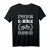 Herren Unterschätze Niemals Alten Mann E-Bike Rentner Fahrrad T-Shirt - Lustiges Radfahrer Motiv für Senioren & Rentnergeschenke