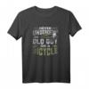 Herren Fahrrad T-Shirt - Unterschätze Nie einen Alten Mann Auf Einem Fahrrad, Lustiges und Hochwertiges Geschenk